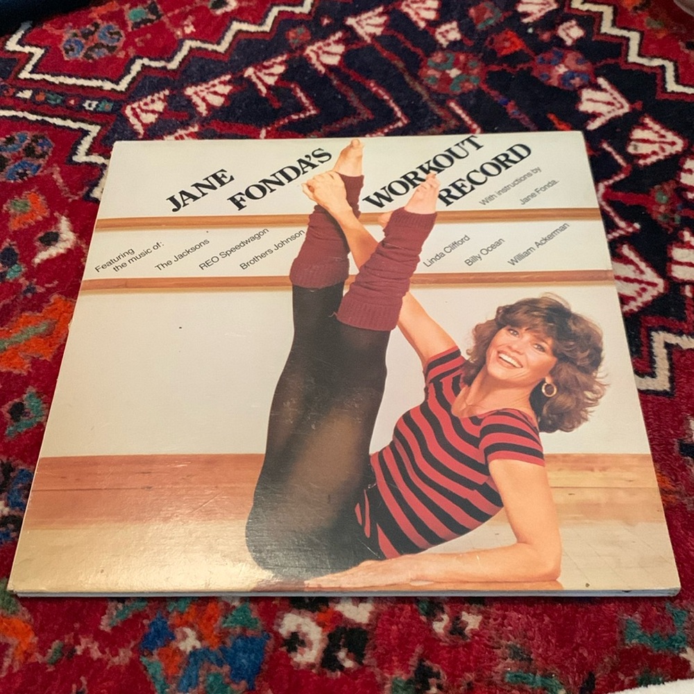 Vintage Jane Fonda’s work out vinyl set